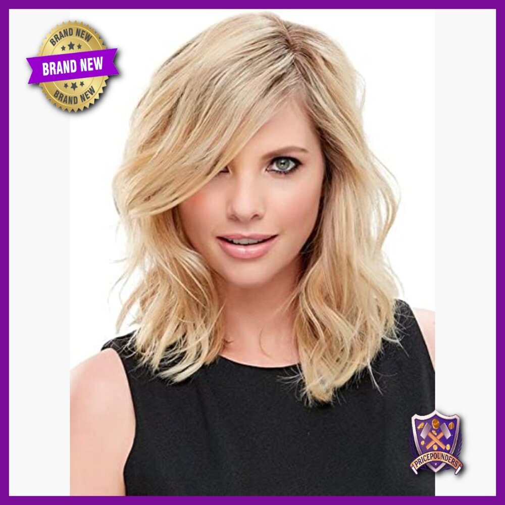 12" Remy Human Hair Topper Volumizer Monofilament Base Clip-In Hairpiece
